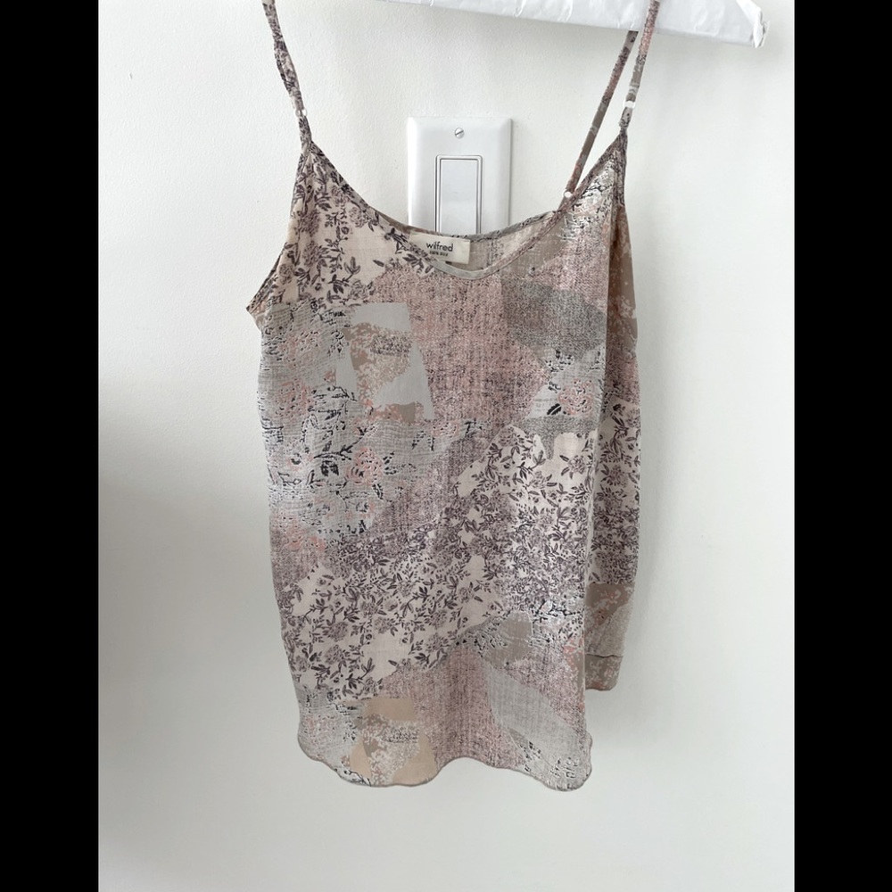 Wilfred spaghetti strap silk blouse